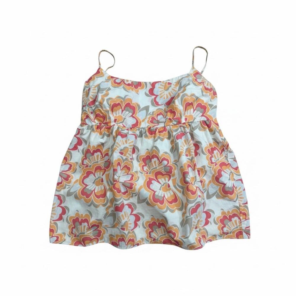 2010 GAP Floral Babydoll Tank Top - Size M | Y2K Boho Cami